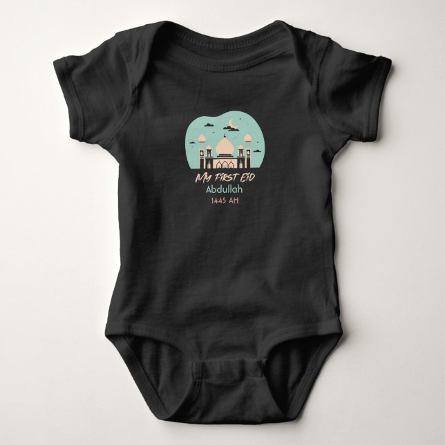 Eid baby my first Eid Personalize Strampler (Vorderseite)
