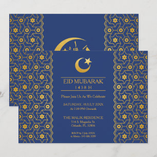 Eid Celebration Party Einladung Islamisches Muster