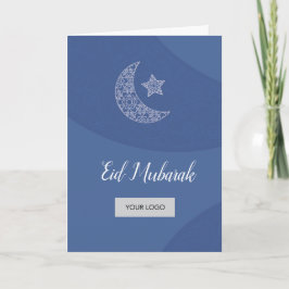 Eid Corporate Grußkarte - Blau Karte