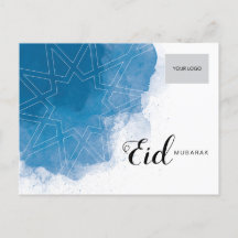 Eid Corporate Postcard - Blau