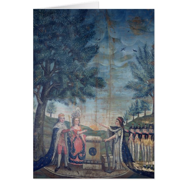 Eid des Königs, die Königin (Vorne)