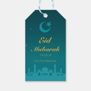 Eid Feier-Geschenk-Umbau mit Goldislamischem Geschenkanhänger