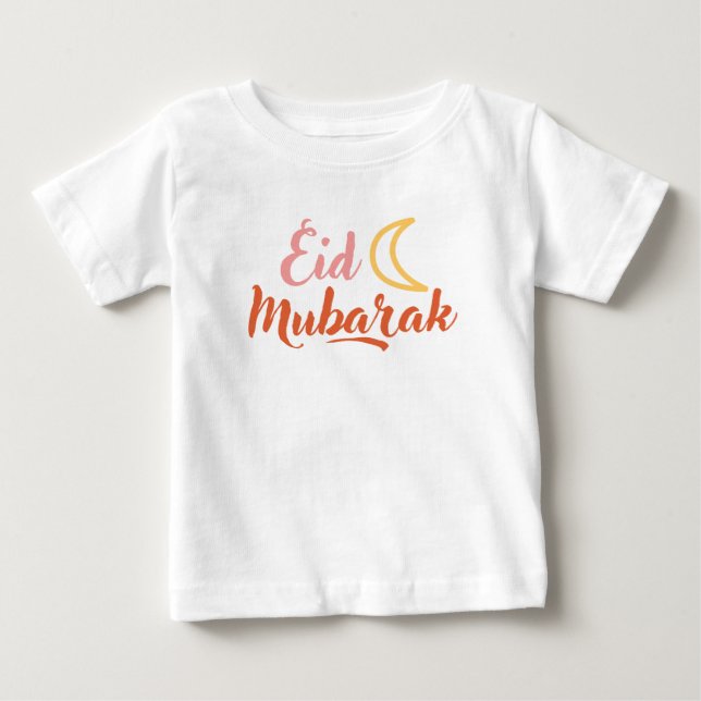 Eid Fitr Adha Mubarak Islamic Baby T-shirt (Vorderseite)