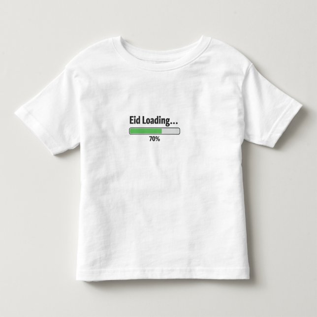 Eid Loading 70% Lustiges Kinder T-Shirt | Cute Ram (Vorderseite)