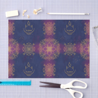 Eid Mitternachtsblau/Magenta Seidenpapier