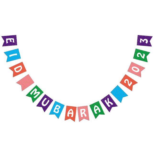 Eid Mubarak 2023 Banner für farbenfrohe Dekoration (Alle)