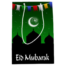 Eid Mubarak bunte Girlande Mittlere Geschenktüte