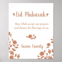 Eid Mubarak Custom Islam Wohngestaltung Floral Uni