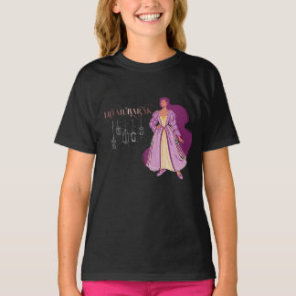 Eid Mubarak Fitr Adha Sparkle Princess Kinder Girl T-Shirt