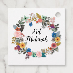 EID MUBARAK FLORAL WREATH FAVOR TAVOR GESCHENKANHÄNGER