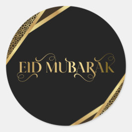 Eid Mubarak , gelegentlich muslimisch klassischer  Runder Aufkleber