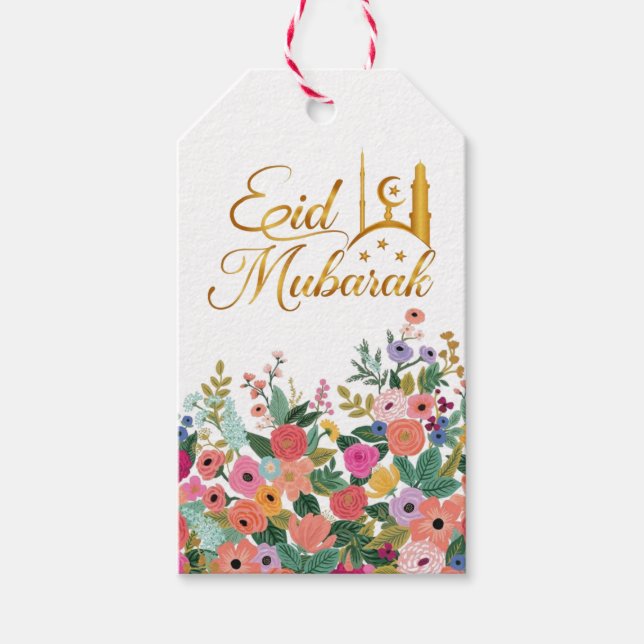 Eid Mubarak Geschenkanhänger (Vorderseite)