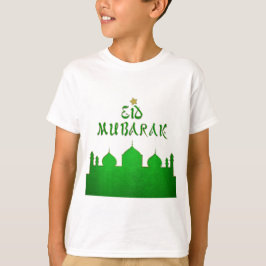 Eid Mubarak Green Gold Moschee T-Shirt