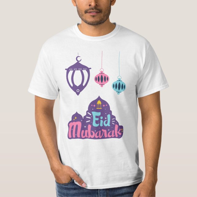 Eid Mubarak - Happy and segne Eid T-Shirt (Vorderseite)