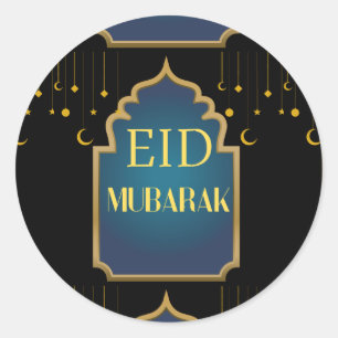 Eid Mubarak Ho Runder Aufkleber