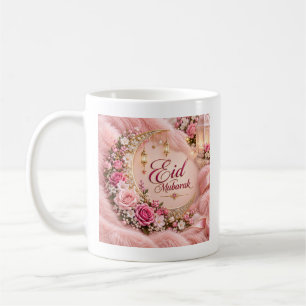 Eid Mubarak Kaffeetasse Florale islamische Gesch