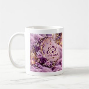 Eid Mubarak Kaffeetasse Florale islamische Gesch