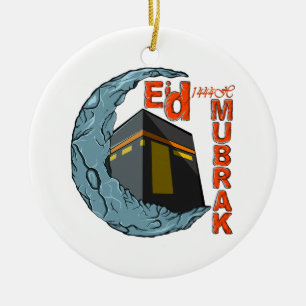 Eid mubarak keramik ornament