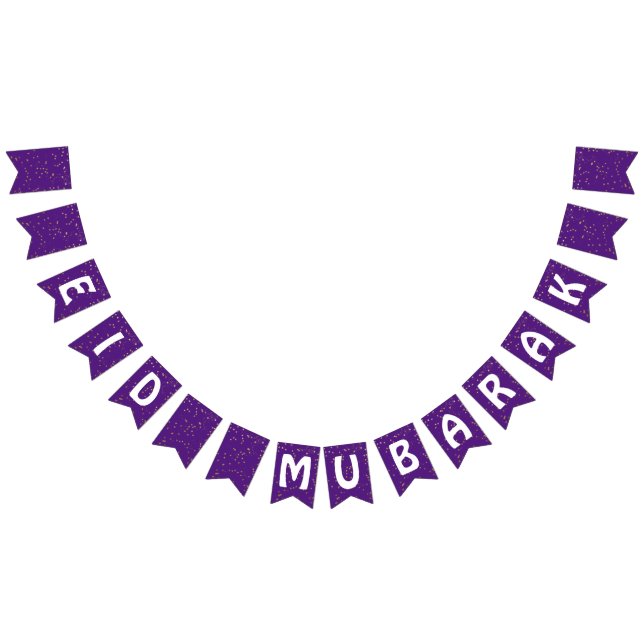 Eid Mubarak Lila Eid Banner Dekorationen (Alle)