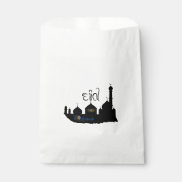 Eid Mubarak Moschee Silhouette - Gefallen Bag Geschenktütchen