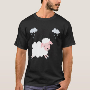 Eid Mubarak Muslime Schafe Niedlich Curly Halal Sc T-Shirt