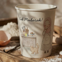 Eid Mubarak Party Papiertassen Muslim 