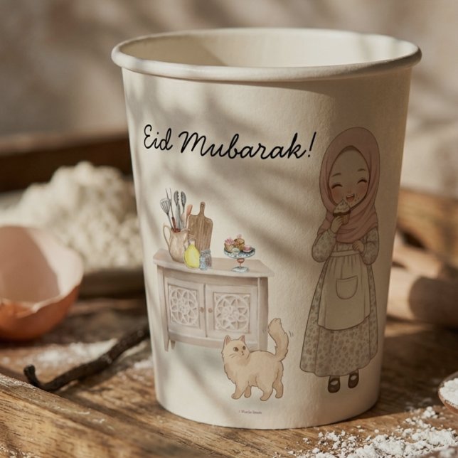 Eid Mubarak Party Papiertassen Muslim  Pappbecher (Von Creator hochgeladen)
