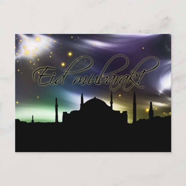 Eid Mubarak Postkarte (Vorderseite)
