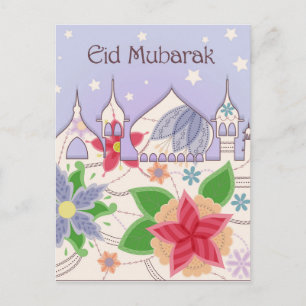 Eid Mubarak Postkarte vintage