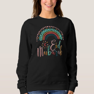 Eid Mubarak Rainbow Sweatshirt