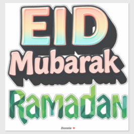 EID Mubarak + Ramadan Aufkleber