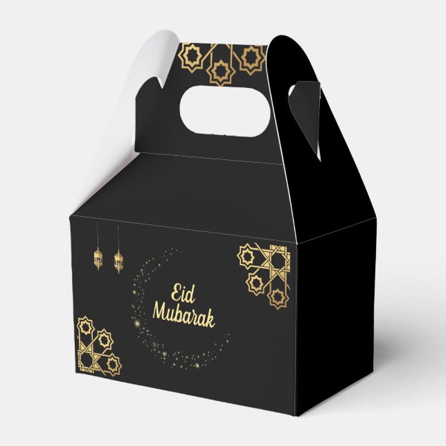 Eid Mubarak / Ramadan Kareem Golden Customizing Geschenkschachtel (Vorderseite)