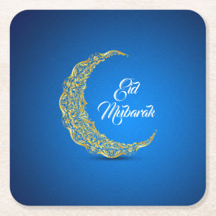 Eid Mubarak / Ramadan Rechteckiger Pappuntersetzer