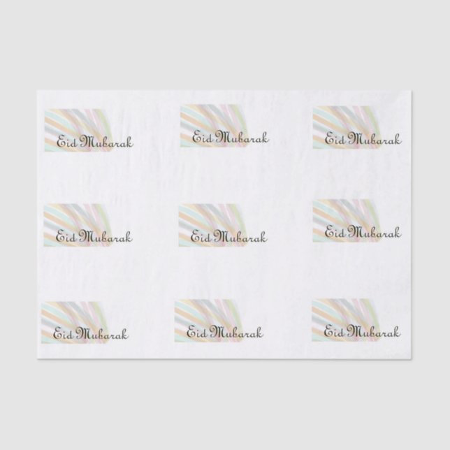 Eid Mubarak Seidenpapier (Vorderseite)
