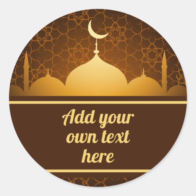 Eid Mubarak Sticker (Vorderseite)