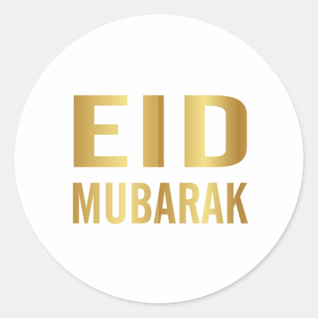 Eid Mubarak Sticker (Vorderseite)