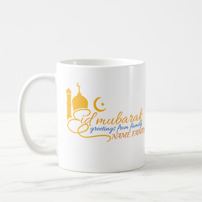 Eid Mubarak Tasse (Links)