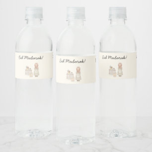 Eid Mubarak Wasserflaschen-Etiketten
