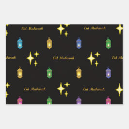 Eid Mubarak Wrapping Paper Geschenkpapier Set