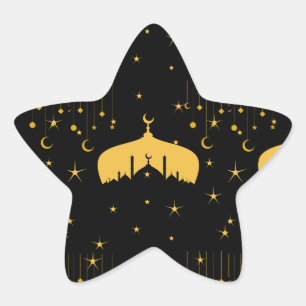 Eid on Stars Stern-Aufkleber