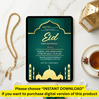 Eid Party Invitation Einladung