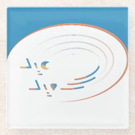 Eid, Spirals der Freude (Gerahmt) Glasuntersetzer