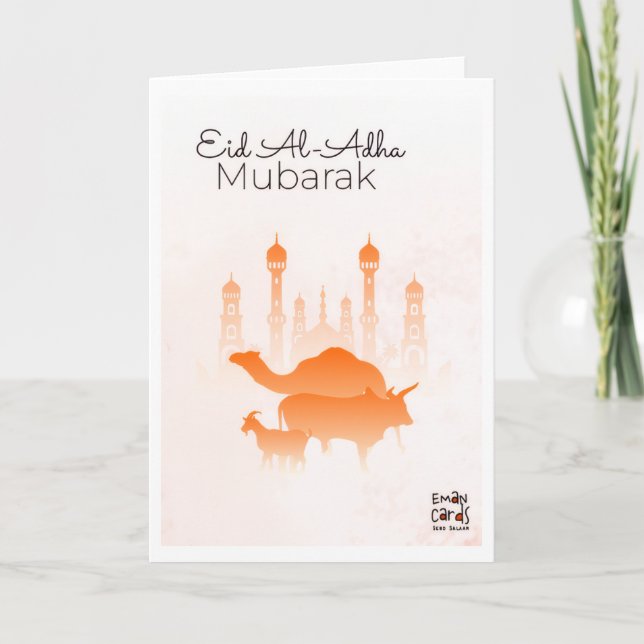 Eid ul Adha mubarak - Einfach  Karte (Vorderseite)