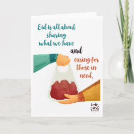 Eid ul Adha Mubarak - Fleisch teilen Karte