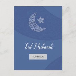 Eid Unternehmenspostkarte - Blau Ankündigungspostkarte
