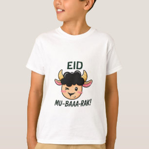 Eid-Ziegen-Cartoon-Print T-Shirt