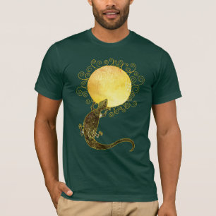 Eidechse, die den Sun hält: Das grundlegende Kleid T-Shirt