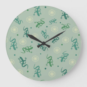 Eidechse Große Wanduhr