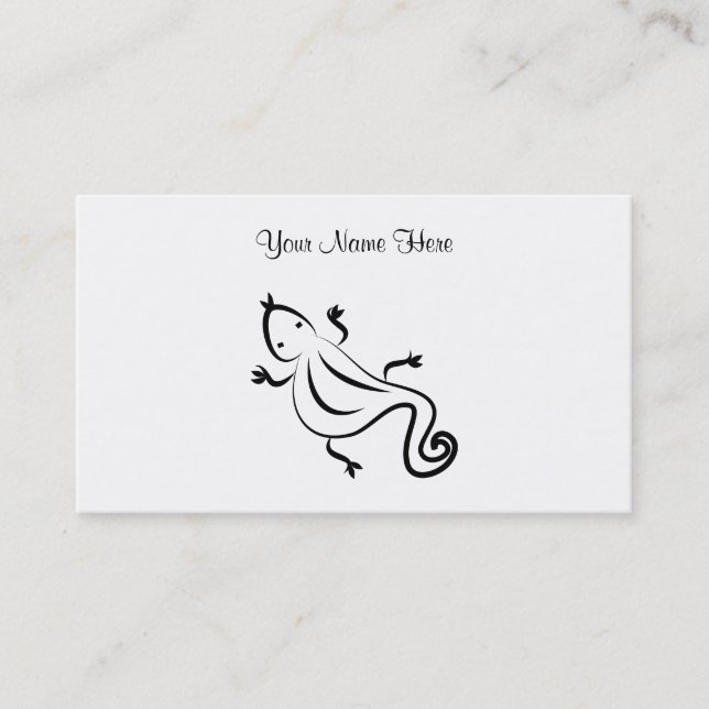 Eidechse, Ihr Name hier Visitenkarte (Vorderseite)