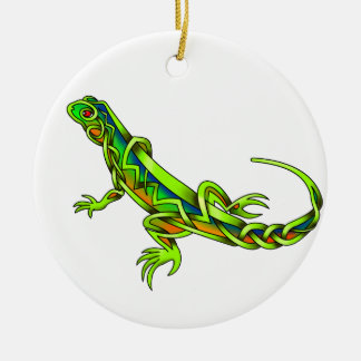Eidechse Keramik Ornament